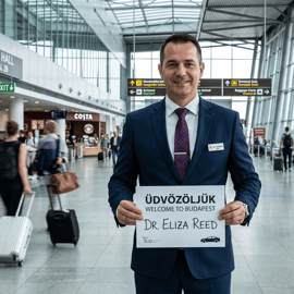 Privé transfer: van BUD luchthaven naar Boedapest stad