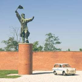 Trabant-transfer naar Memento Park met rondleiding