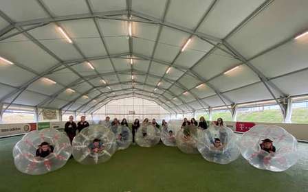 Boedapest: bubble football-ervaring met bier