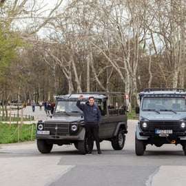 Klassieke stadsrondleiding Boedapest Russische Jeep