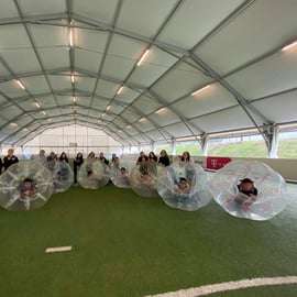 Boedapest: bubble football-ervaring met bier