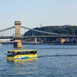 Boedapest: Drijvende bustour over land en water