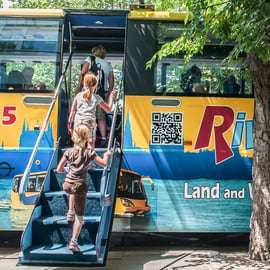 Boedapest: Drijvende bustour over land en water